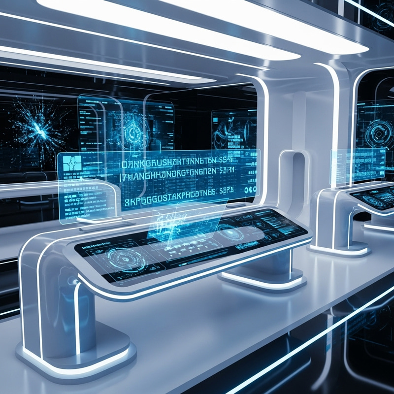 Sleek Future-Tech Terminal Design Sleek Future-Tech Terminal Design