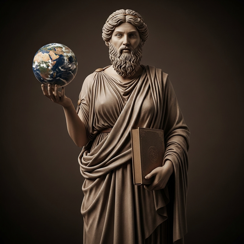 Ancient Greek Female Philosopher in Marble Ancient Greek Female Philosopher in Marble