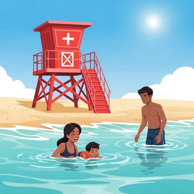 Heartwarming Family Moment at Beach | Mother, Child, Father - A Radiant Day Heartwarming Family Moment at Beach | Mother, Child, Father - A Radiant Day