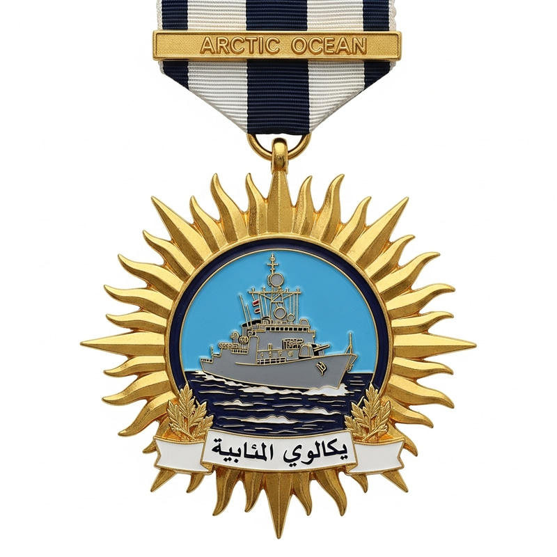 Golden Medal Commemorating Iranian Naval Mission Golden Medal Commemorating Iranian Naval Mission
