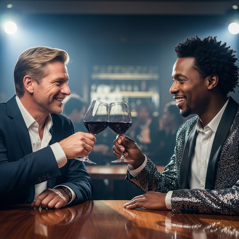 Donald Trump and Michael Jackson Toast Wine Together Donald Trump and Michael Jackson Toast Wine Together