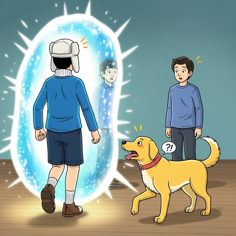 Adventure Time Finn Meets Human & Dog Duo
