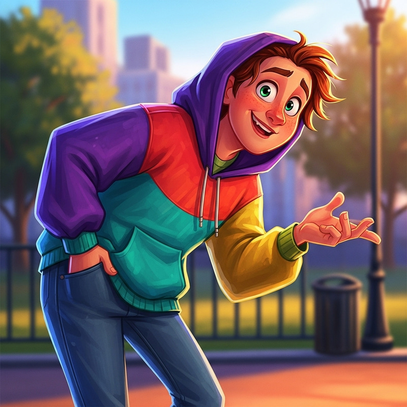 Vibrant Pixar-Style Character Design Vibrant Pixar-Style Character Design