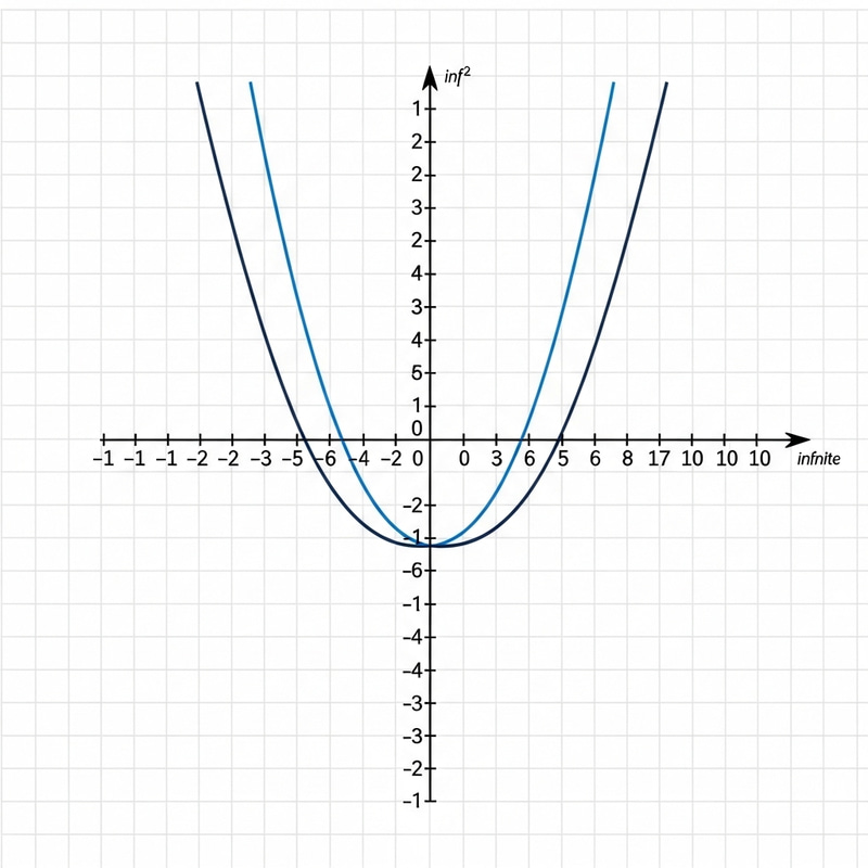 Mathematical Parabola on Grid with Numbered Axes Mathematical Parabola on Grid with Numbered Axes