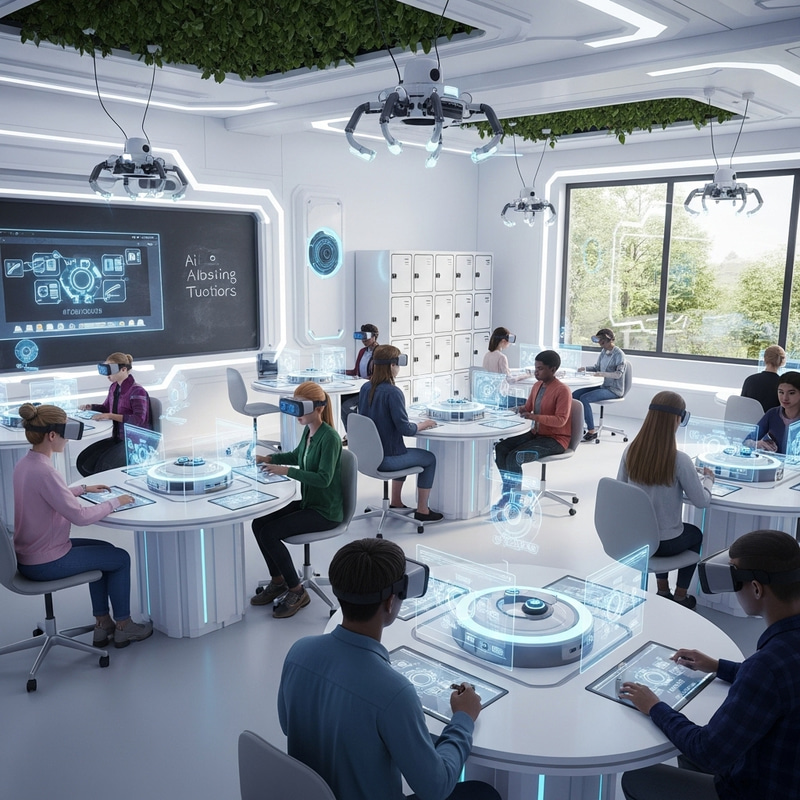 Futuristic High School Classroom Innovations