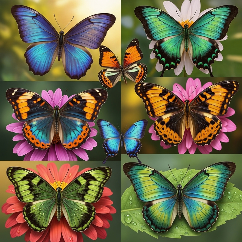 Vividly Colored Butterfly Images Collection Vividly Colored Butterfly Images Collection