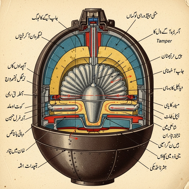 Pakistani Nuclear Bomb Illustration Pakistani Nuclear Bomb Illustration