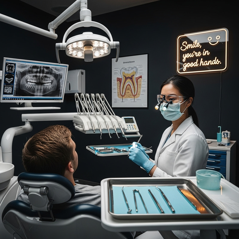 Professional Dental Office Wallpaper | Dentist Scene