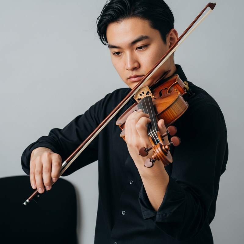 Gross Toe Nails on Violin Player - Masterful Music Performance