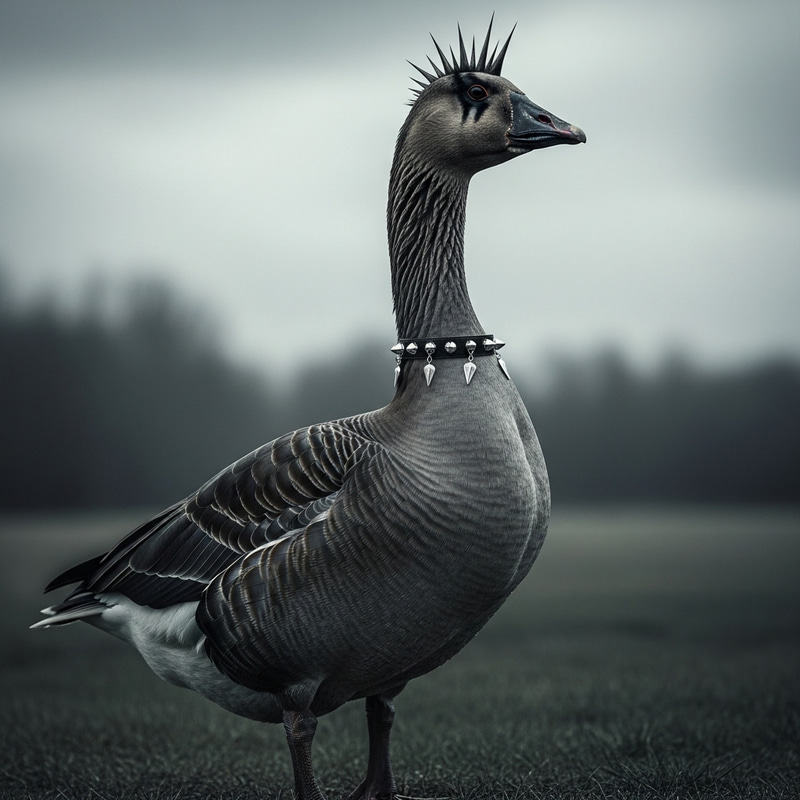 Goth Goose: Elegant Punk Style & Charm Goth Goose: Elegant Punk Style & Charm