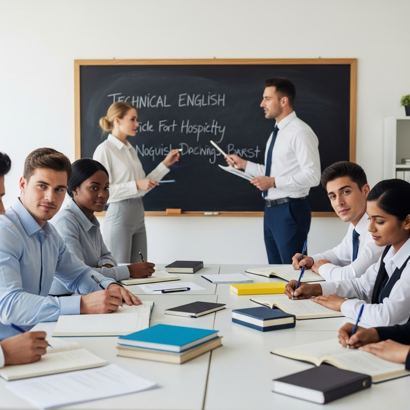 Hotel Workers Enhancing Skills with Technical English Class Hotel Workers Enhancing Skills with Technical English Class