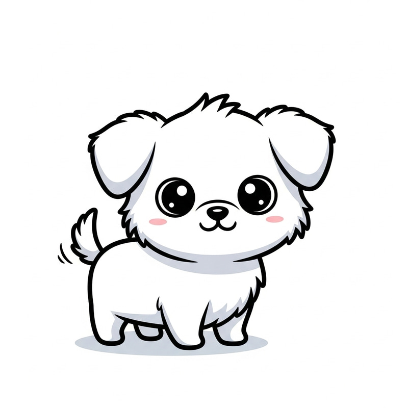 Cute Animated Dog - Friendly Cartoon Canine Cute Animated Dog - Friendly Cartoon Canine