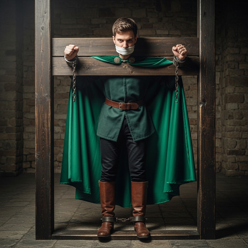 Valiant White Prince in Emerald Green Cape: Strength and Vulnerability Valiant White Prince in Emerald Green Cape: Strength and Vulnerability