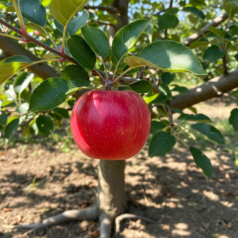 Juicy Red Apple: A Taste of Nature's Bounty