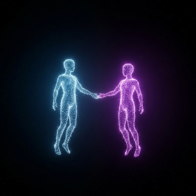 Best Friends as Souls: Ethereal Figures in Endless Serenity Best Friends as Souls: Ethereal Figures in Endless Serenity