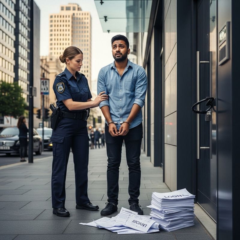 Arrest of Man Securing Punggol Flat with Bicycle Lock | Loanshark Harassment Arrest of Man Securing Punggol Flat with Bicycle Lock | Loanshark Harassment