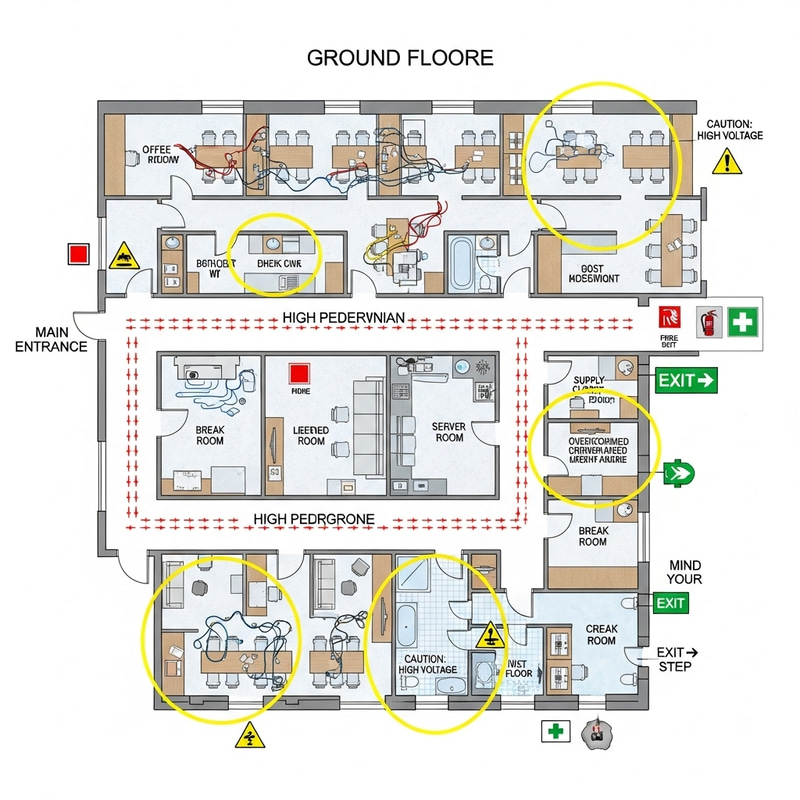 Microsoft Ground Floor Plan: Risks & Hazards Overview