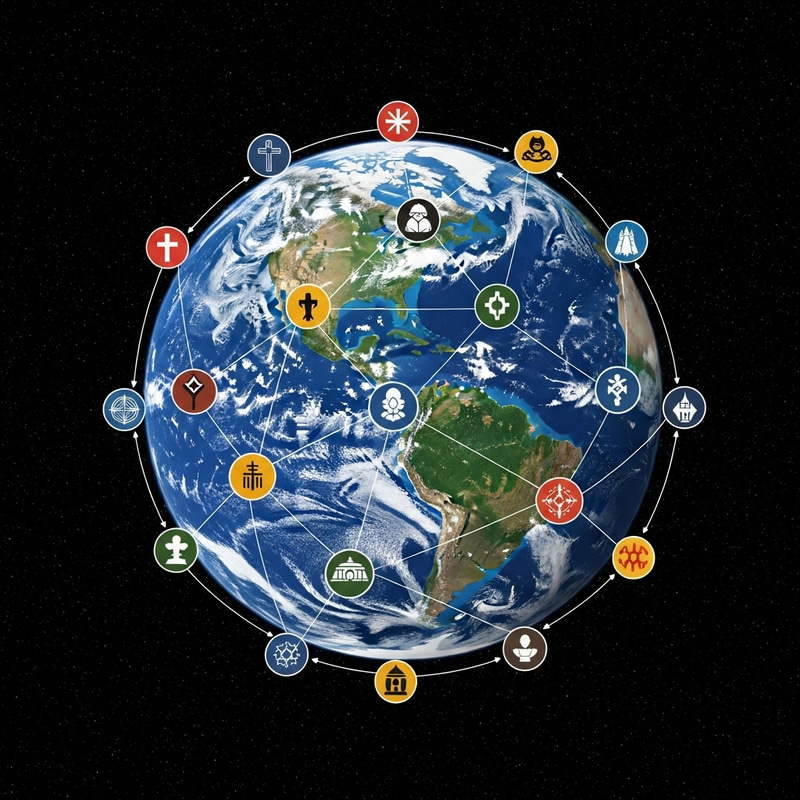 Globalization of Religion Symbols Worldwide