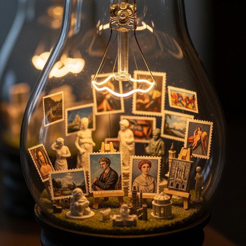 Art Inside a Bulb: Miniature Masterpieces Unveiled Art Inside a Bulb: Miniature Masterpieces Unveiled