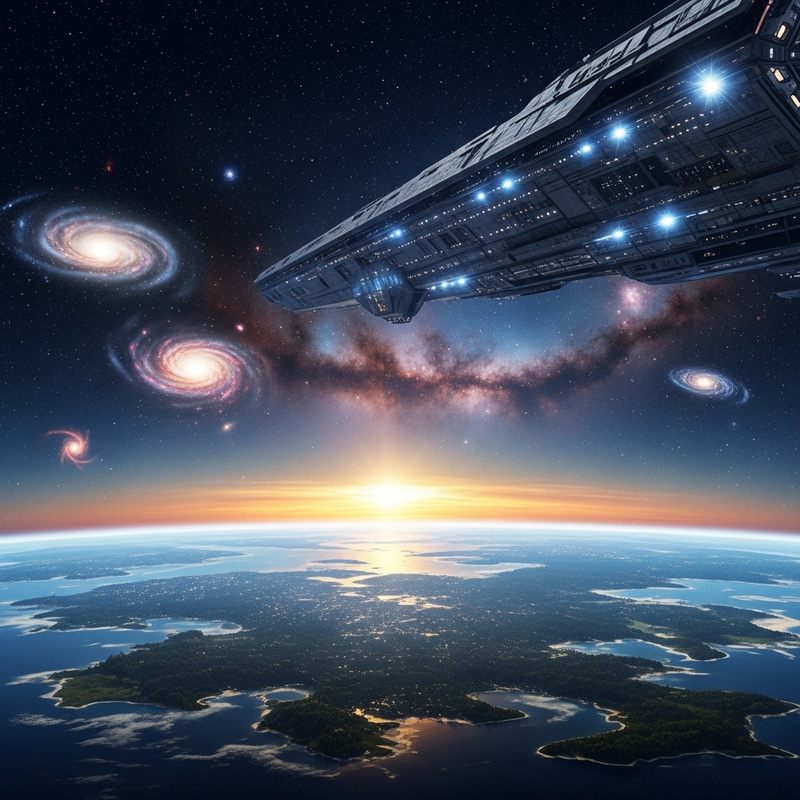 Futuristic Space Exploration | Vast Universe View Futuristic Space Exploration | Vast Universe View