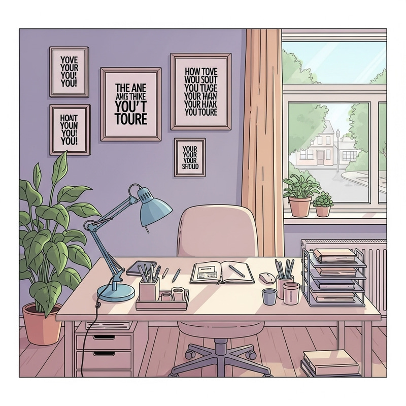 Pastel Colored Office Workspace Pastel Colored Office Workspace