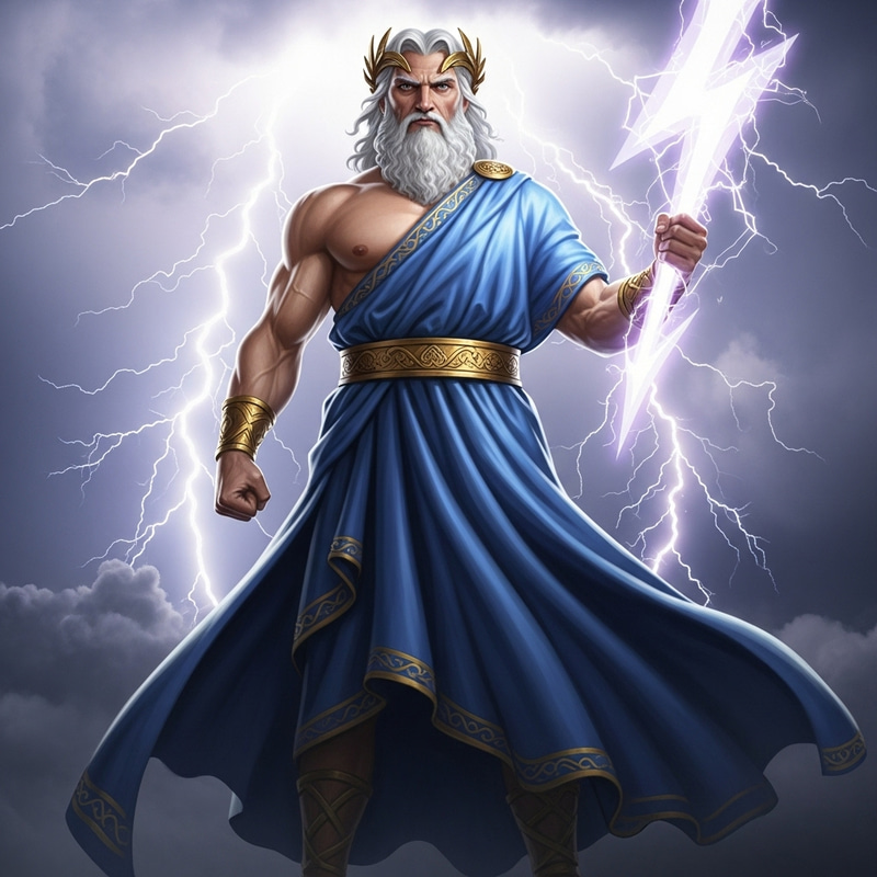 Zeus the Mighty: Mythical God of Thunder and Lightning