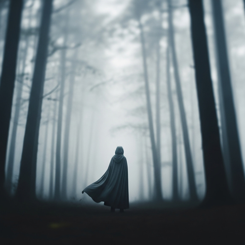Enigmatic Figure in Ethereal Forest | Dreamlike Landscape Enigmatic Figure in Ethereal Forest | Dreamlike Landscape