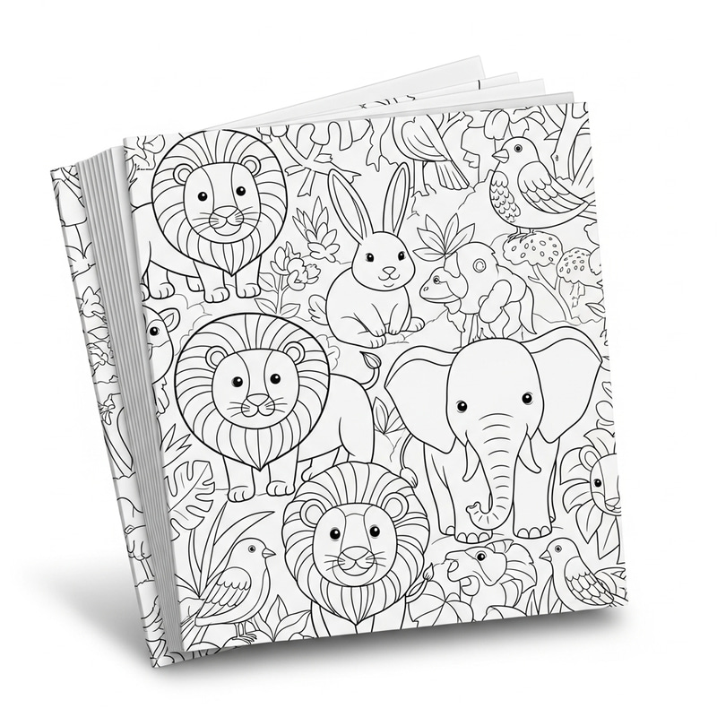 Kids Animal Coloring Book - Creative Designs & Fun Illustrations Kids Animal Coloring Book - Creative Designs & Fun Illustrations