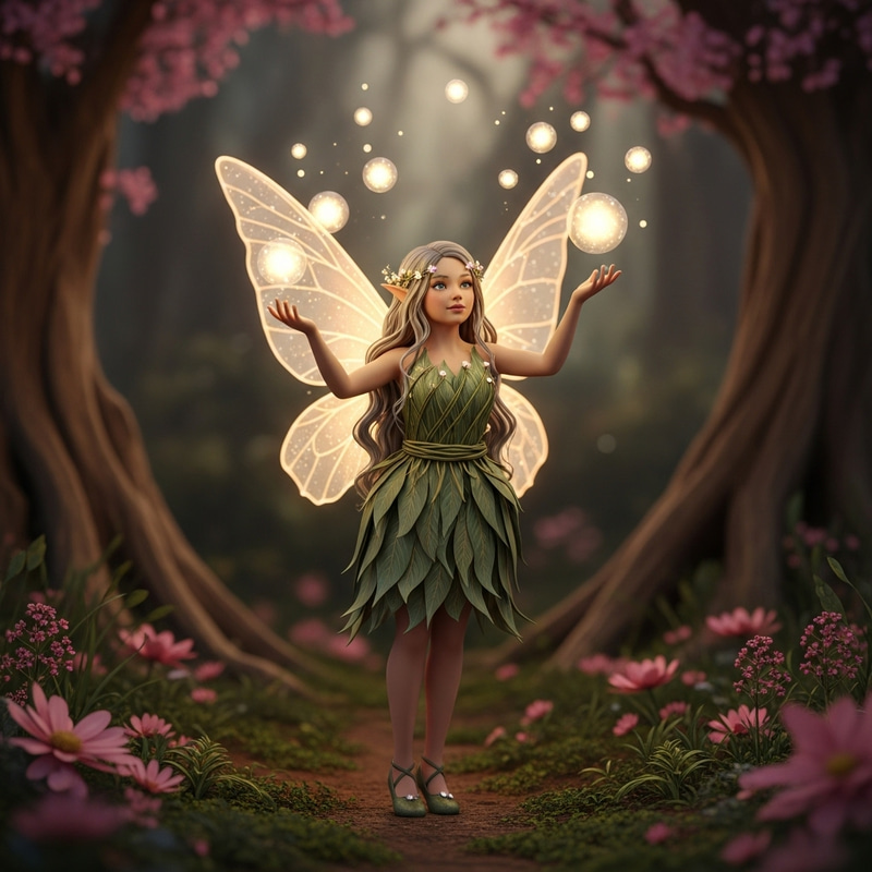 Captivating Fairy Display | Enchanting Fantasy Scene Captivating Fairy Display | Enchanting Fantasy Scene