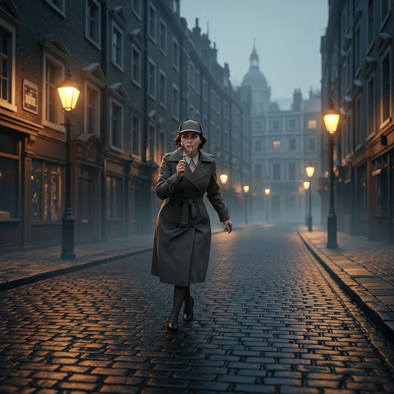 Female Sherlock Holmes Investigates London Mysteries | Enigmatic Victorian Scenes