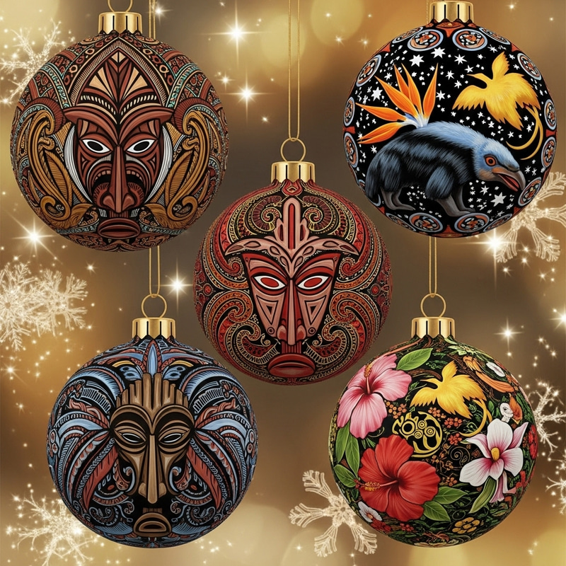 Papua New Guinea Christmas Ornaments Wallpaper Papua New Guinea Christmas Ornaments Wallpaper