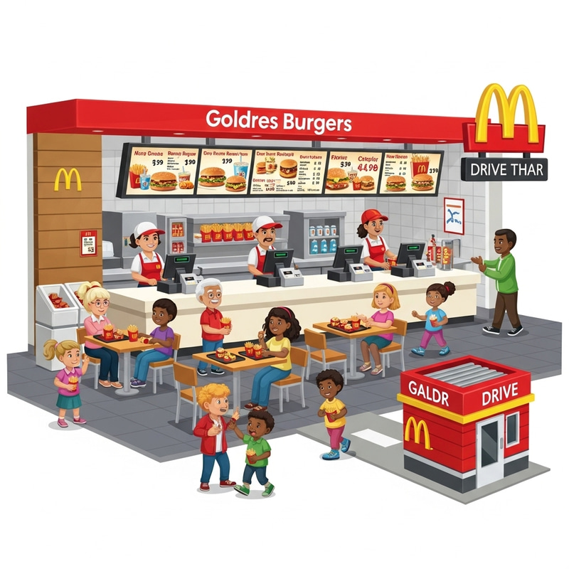 Classic McDonald's Restaurant Icon Classic McDonald's Restaurant Icon