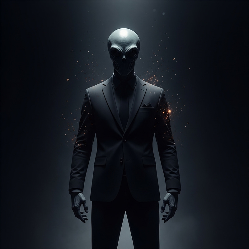 Mysterious Alien in the Shadows: Explore the Void