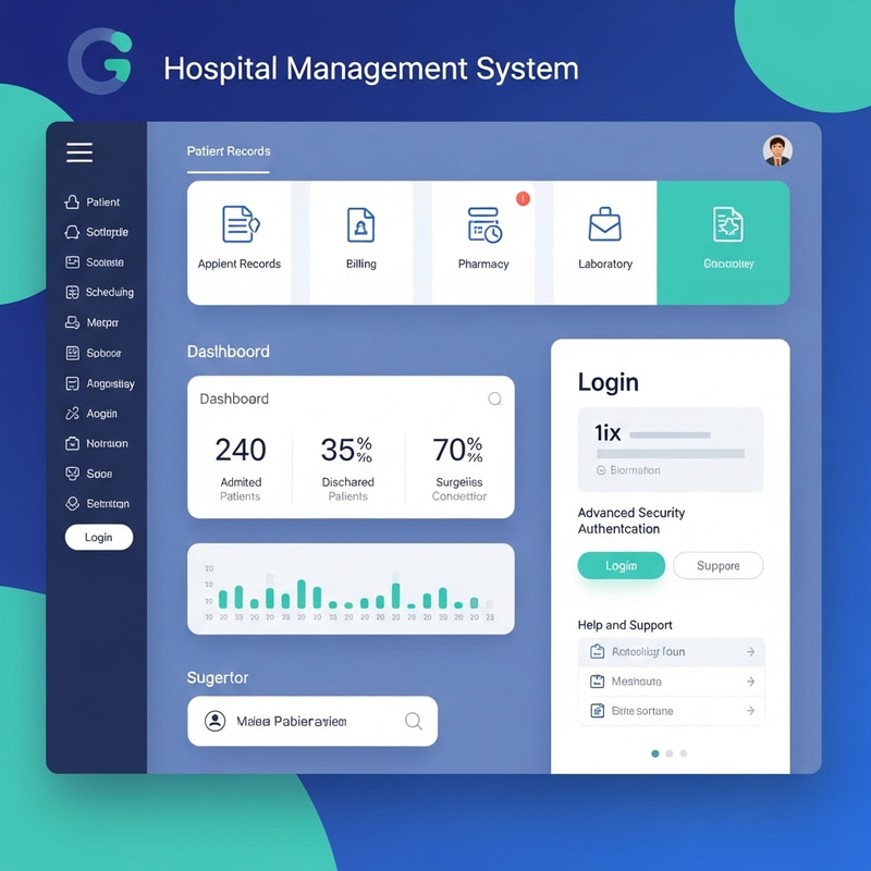 Hospital Management System Interface: Streamlined Design Hospital Management System Interface: Streamlined Design