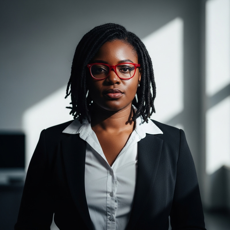Powerful Black Businesswoman | Modern Office Diversity Powerful Black Businesswoman | Modern Office Diversity