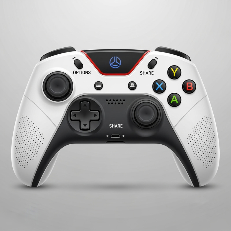 Sleek PS5 DualSense Controller - Vector Image Sleek PS5 DualSense Controller - Vector Image