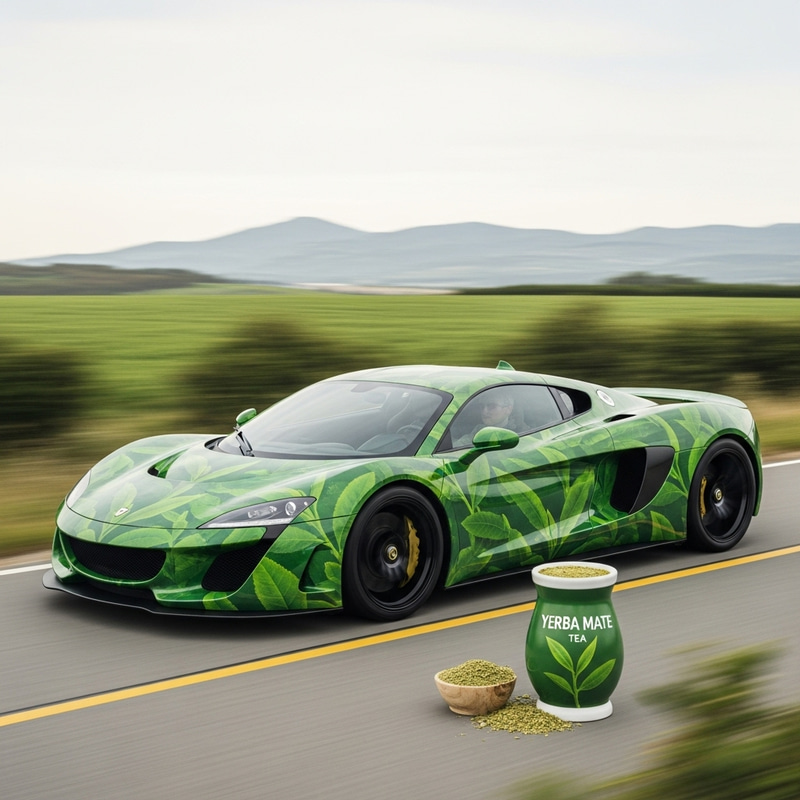 Eco-Friendly Yerba Mate Inspired Supercar