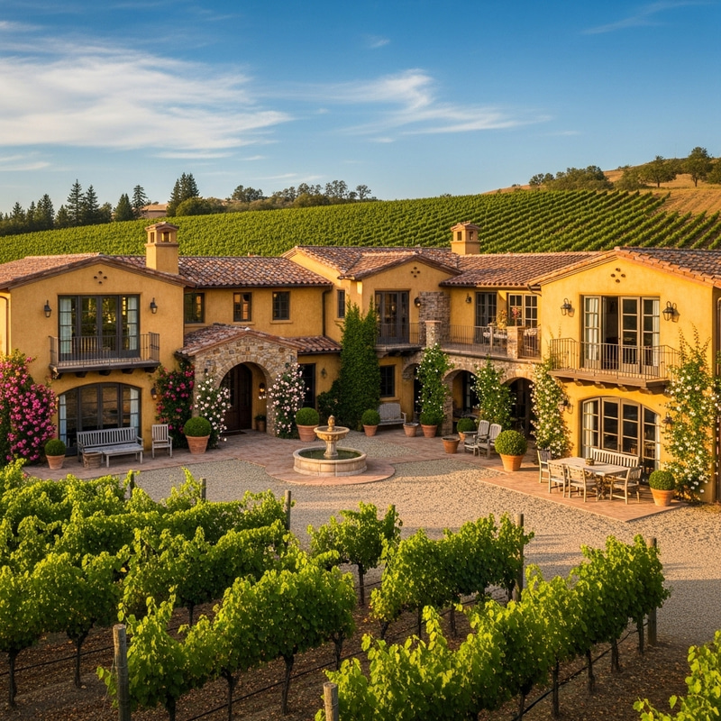 Grand Tuscan Mansion with Expansive Vineyard | 2-Story Luxury Estate Grand Tuscan Mansion with Expansive Vineyard | 2-Story Luxury Estate