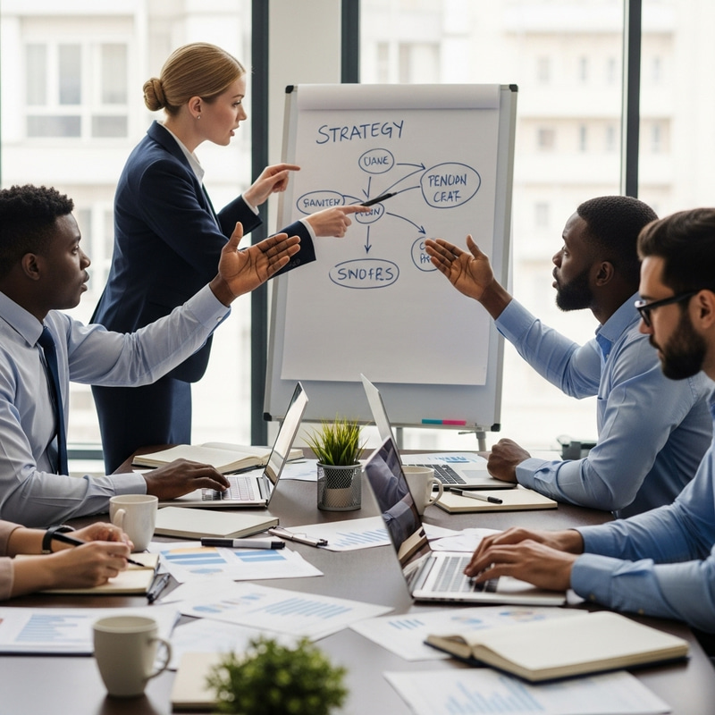 Intense Business Meeting | Passionate Exchange of Ideas Intense Business Meeting | Passionate Exchange of Ideas