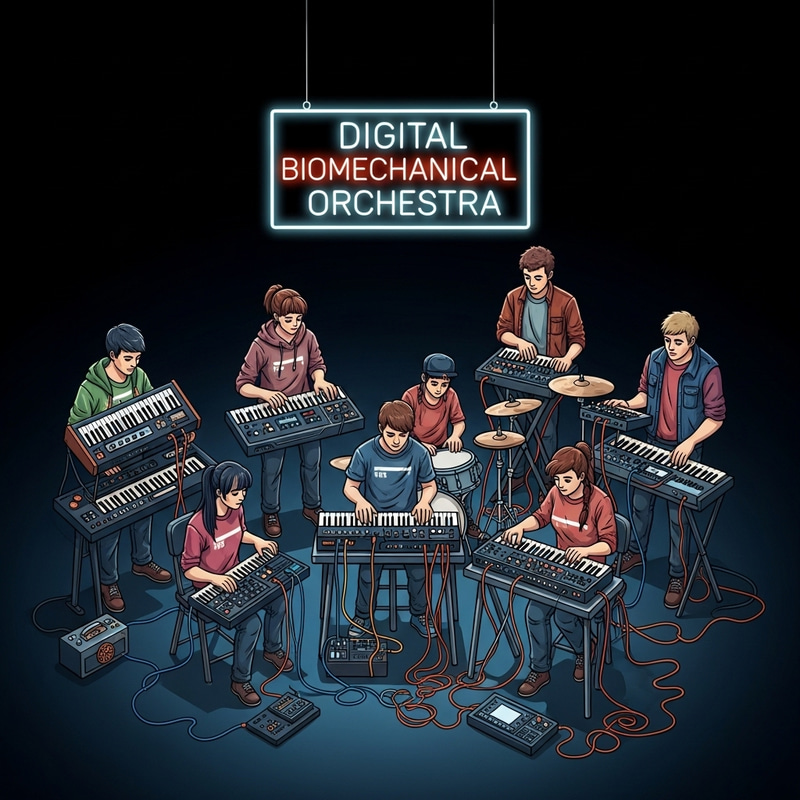 Digital Biomechanical Orchestra | Algorithmic Electronic Band Digital Biomechanical Orchestra | Algorithmic Electronic Band