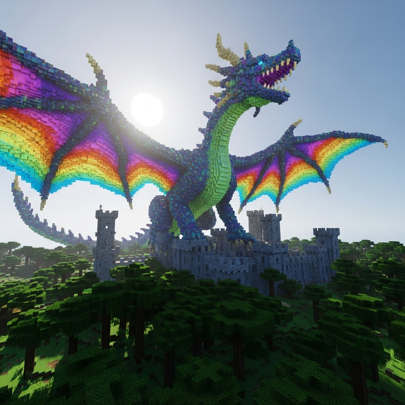 Construct Majestic Elemental Dragon Mod in Minecraft Construct Majestic Elemental Dragon Mod in Minecraft