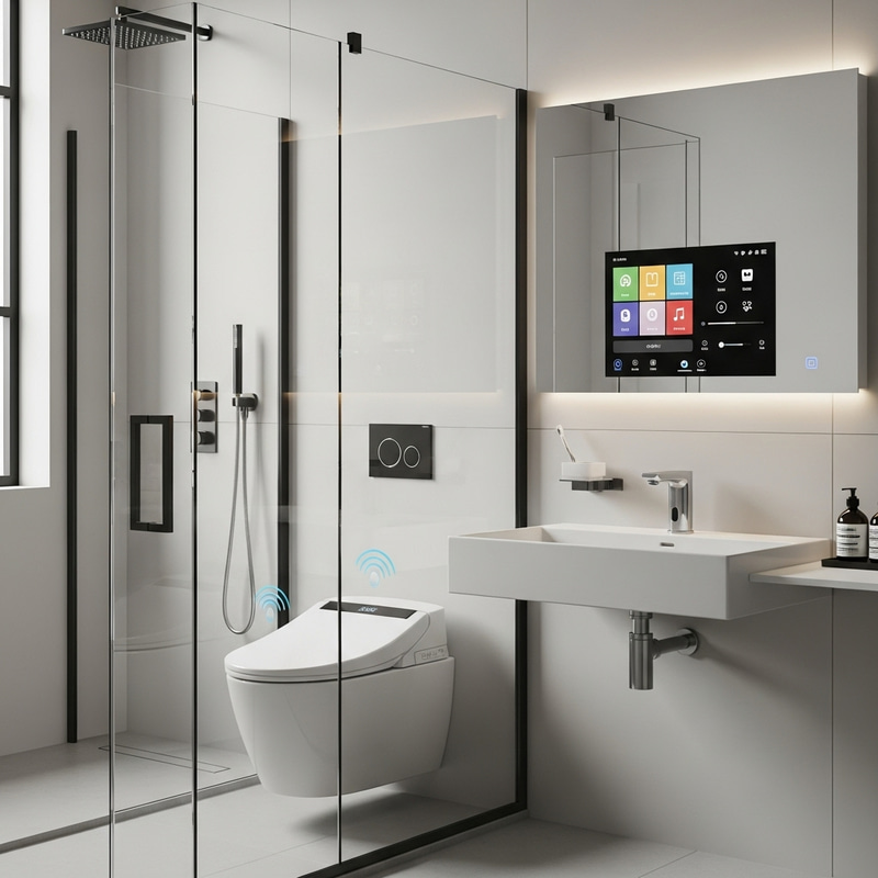 Modern Minimalist Smart Bathroom Design Ideas