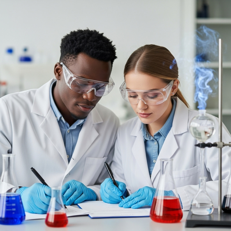 Chemistry Love Story: Couple in Lab Writing Chemistry Thesis Chemistry Love Story: Couple in Lab Writing Chemistry Thesis