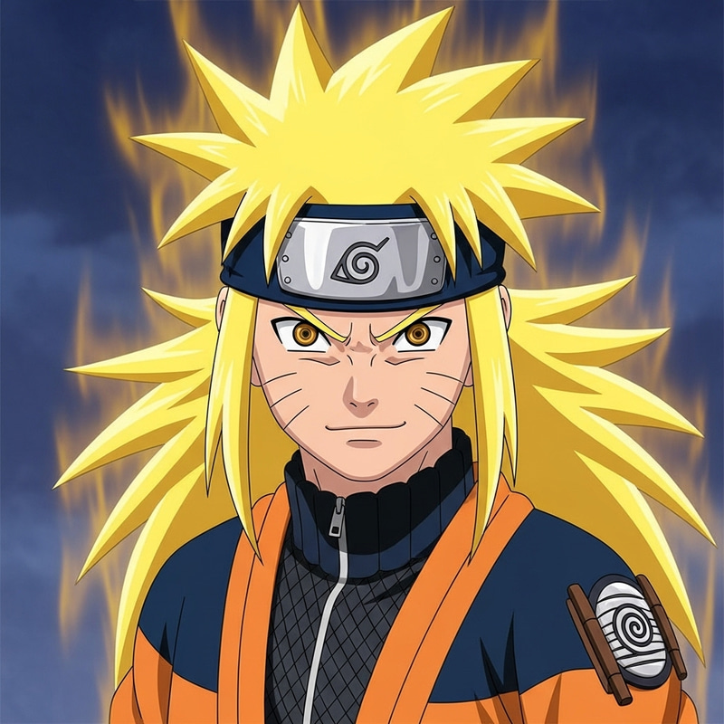 Ultimate Fusion: Naruto as Sharingan Super Saiyan 3 Warrior