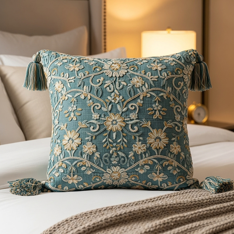 Luxurious Plush Pillow in Soft Colors Luxurious Plush Pillow in Soft Colors