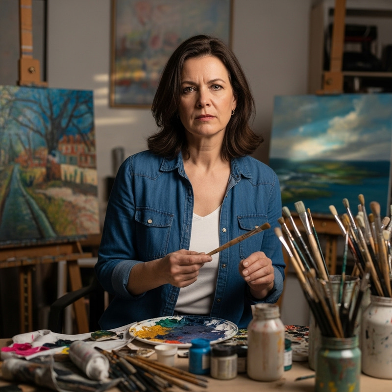 Sarah the Artist: Battling Artistic Block