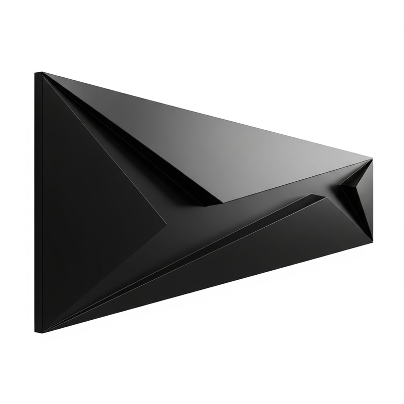 Geometric 3D Panel - Contemporary Polyurethane Design for Interior Spaces