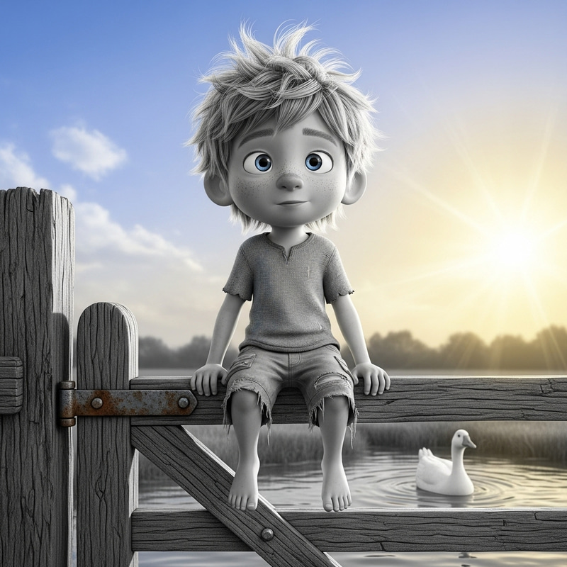 Pietie: A Whimsical Boy's Day in Pencil Drawing Pietie: A Whimsical Boy's Day in Pencil Drawing