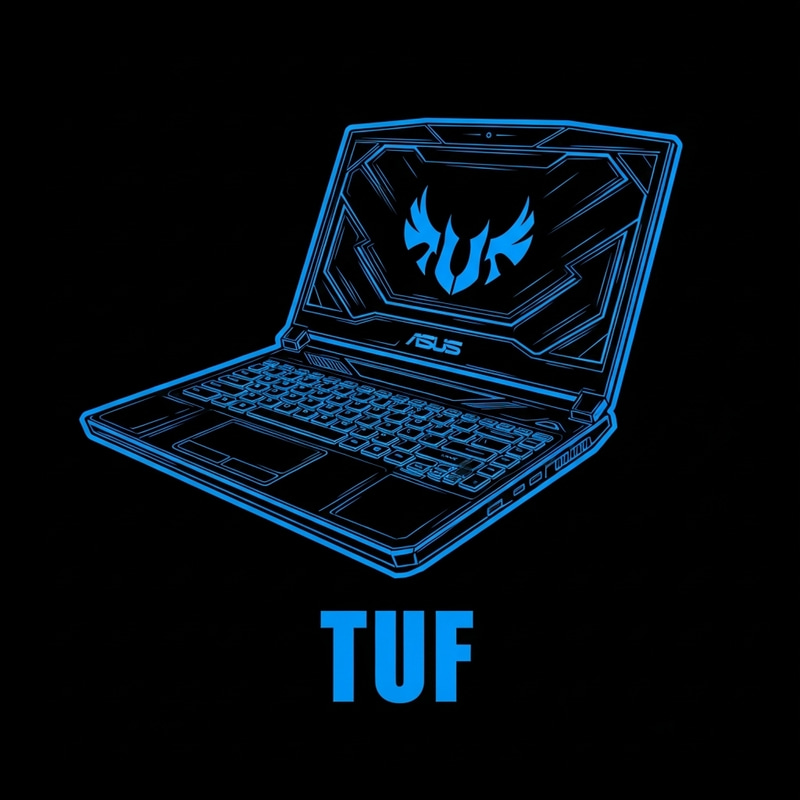 Asus TUF Blue Titan Gaming Laptop Logo Asus TUF Blue Titan Gaming Laptop Logo