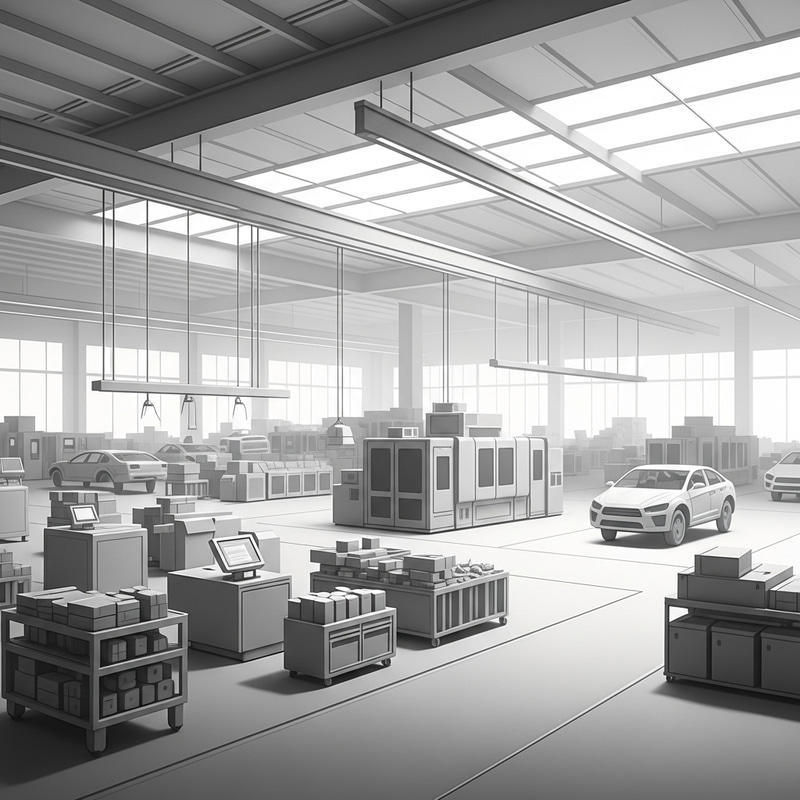 Minimalist Automotive Industry Concept Art | Industria Automotriz Minimalist Automotive Industry Concept Art | Industria Automotriz